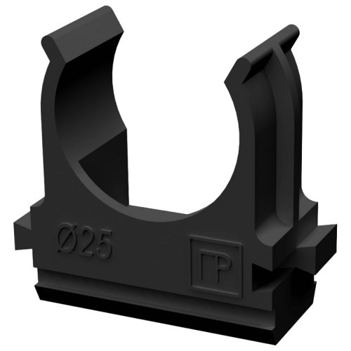 Клипса для гофры Промрукав Д=25 черный (уп. 100шт) картинка